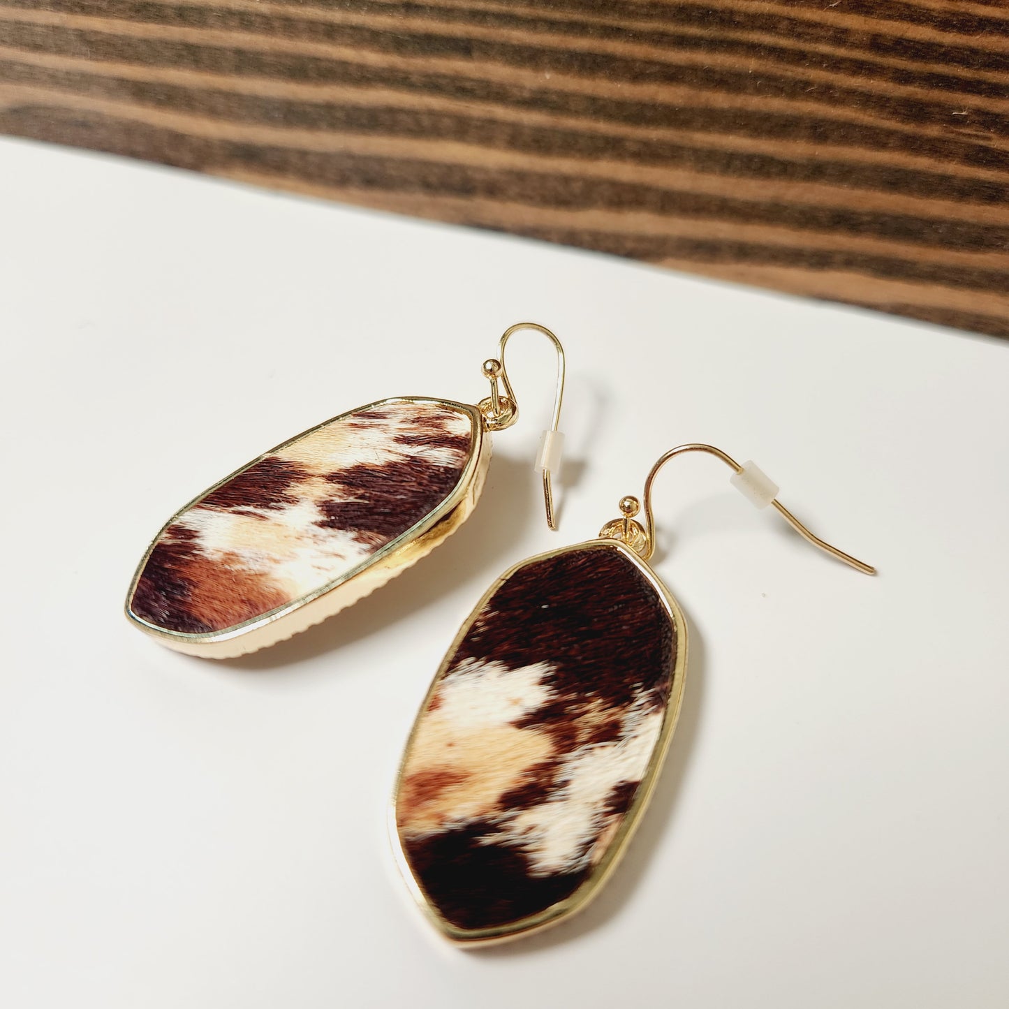 Genuine Leather Western Cowhide Earrings