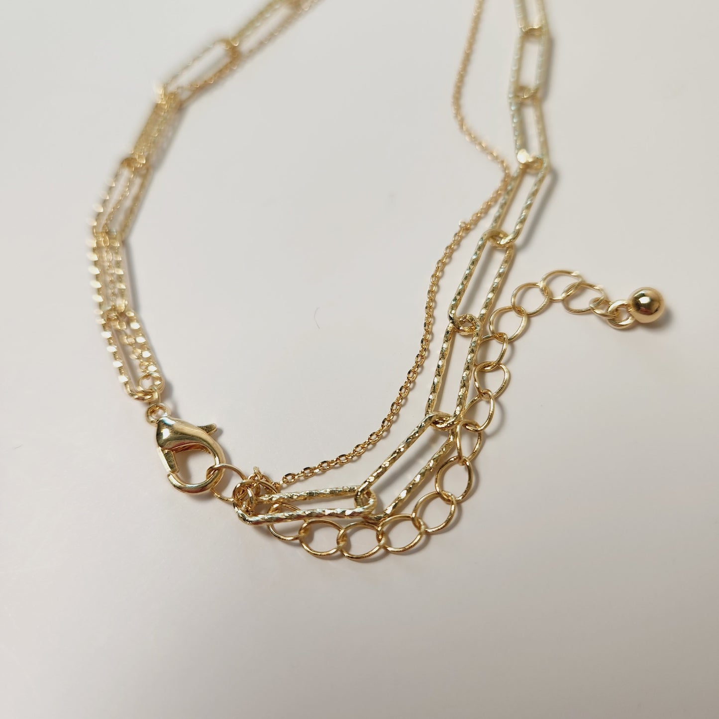 Black Astra Star Layered Goldtone Necklace